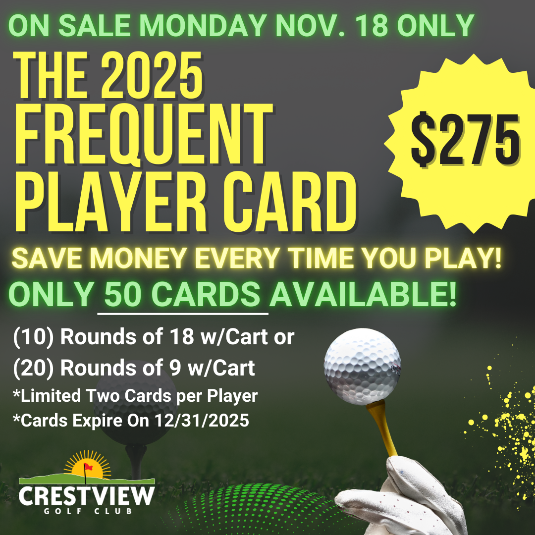 Nov. 18 - Frequent Player Card Sale Starts